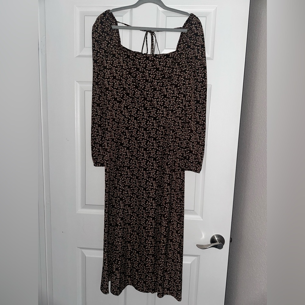 Floral Brown Dress
